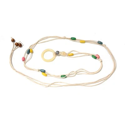 ห่วงโซ่เอวบางหนังยางยืด